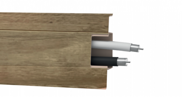 Плинтус ПВХ Arbiton - MACK 60 мм ДУБ СИЕРРА 154 60х20х2500